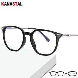 Anti Blue Light Blocking Glasse TR90 Eyeglasses Frame Men Prescription Reading Glasses CR39 Lens Hyperopia Myopia Eyewear 240313