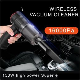 Other Household Cleaning Tools & Accessories 16000Pa 150W Wireless Car Vacuum Cleaner Blowable Cordless 2 In 1 Handheld S Home Dual Us Dhaih