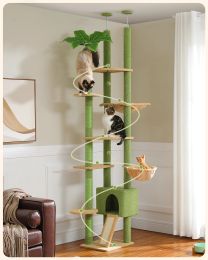 Scratchers Adjustable 230252cm Height Cactus Cat Tree with Condo Scratching Post MultiLevel Cat Tower Cat Accessories gatos Cat Toys