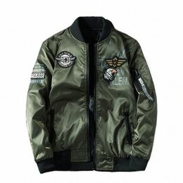 motorcycle jacket Army Air Force Fly Pilot Jacket Military Airborne Flight Tactical Men two side wear Aviator Bomber Jacket B8n2#
