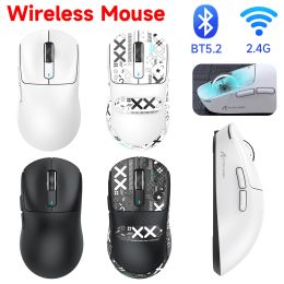 Mice 2.4G Wireless Mouse Bluetooth PAW 3395 Rechargeable TypeC 3 Modes Gaming Mouse 6 Gears Adjustable DPI for Gaming Laptop PC