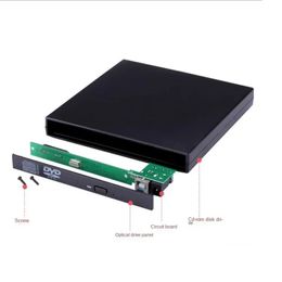 2024 USB 3.0 SATA 12.7mm External Optical Disk Drive Case for PC Laptop Notebook External ODD/HDD Interchange Enclosure