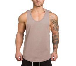 2020 Men039s Gyms Tank Top Bodybuilding Fitness Muscle Vest Sleeveless Tops Singlet Male Vest Camiseta Hombre Men Clothes Summe7154542