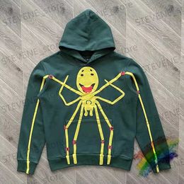 Men's Hoodies Sweatshirts Puff Print Grn CPFM.XYZ Spicy Ink Spider Hoodie Men Women Best Quality CPFM XYZ Vintage Oversize Hooded T240326