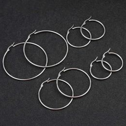 Hoop Huggie Small circular rings womens earrings outer shape earrings smooth earrings stainless steel Jewellery wholesale 24326