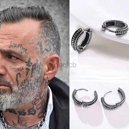 Hoop Huggie Small Hug Ring Earrings Viking Thick Ring Earrings Mens Ring Earrings Stainless Steel Mens Round Vintage Jewellery 24326