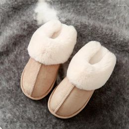 Slippers Litfun Furry Women Winter Warm Plush Confinement Classic Outdoor Funny Solid Slides Soft Bottom Cotton Shoes