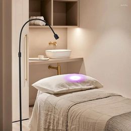Floor Lamps 2024 12W LED UV Purple Line Adhesive Curing Lamp Beauty Nail Eyebrow False Eyelash Grafting Foot Step