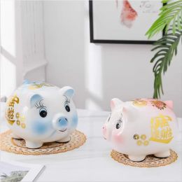 Boxes Wedding Money Box Storage Cartoon Atm Counter Hidden Safe Ornament Ceramic Pig Piggy Bank Saving Creative Living Room Home Decor