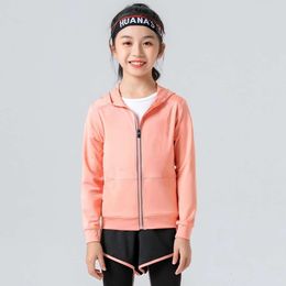 Flash Shipment of Sports Running Jackets for Summer Children's Clothing, Girls' Training, Running, Fiess, Yoga, and Quick Drying Clothes