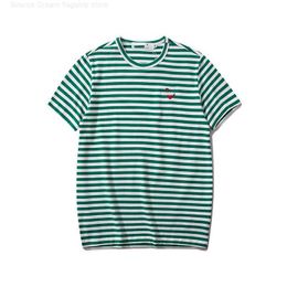 Play Designer Mens t Shirts Cdg Brand Small Red Heart Badge Casual Top Polo Shirt Clothingzb5c