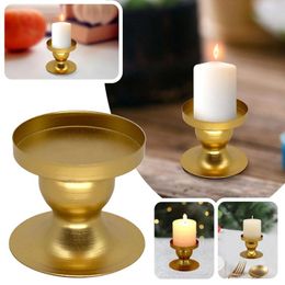 Candle Holders Soy Unscented Eyelash Geometric Round Wrought Candlestick Desktop Decorative Ornaments Creative Metal Gold