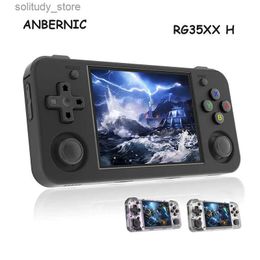 Portable Game Players ANBERNIC RG35XX H handheld game console 3.5-inch I screen Linux H700 retro video game player 3300mAh 64G 5528 classic games Q240327