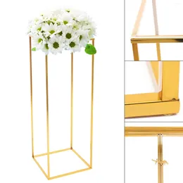 Vases Metal Wedding Flower Stand Floor Vase Column Geometric Centerpieces For Tabletop Arrangement