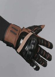 Cayenne Pro Motorbike Motorcycle Leather Gloves Black Genuine MX Racing3433139