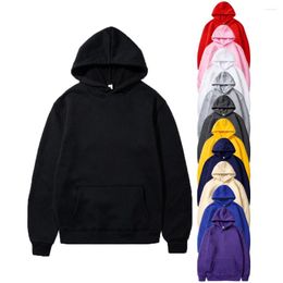 Men's Hoodies And Women's Solid Colour Pocket Sports Fitness Sweatshirts Fashionable Casual Pullovers Multi