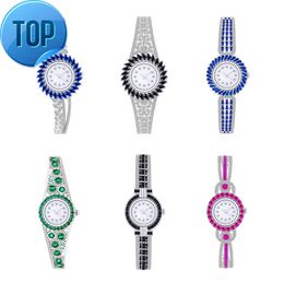 Customised Luxury AAA Cubic Zircon Stone Moissanite 925 Sterling Silver Jewellery Women Quartz Watch Jewellery