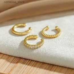 Ear Cuff Ear Cuff 3 pieces/set of unperforated earrings clip earrings unperforated fake fashion cardila earrings womens Jewellery 2023 gift Y240326