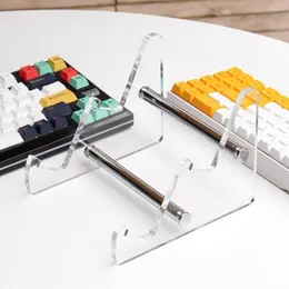 Kitchen Storage Display Keyboard Holder Transparent Acrylic Computer Mechanical Rack Detachable Stand A6y0