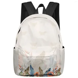 Backpack Oil Painting Autumn Leaves Butterfly School Bags For Teenager Girls Bookbag Men Backbag Shoulder Bag Laptop Mochila