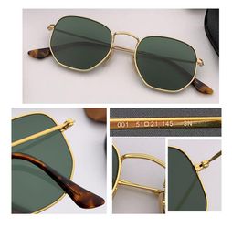 2021 new Fashion Classic Hexagonal Sunglasses Women man Brand Designer gradient square Shades 51mm Driving Sun Glasses flat UV400 7129660