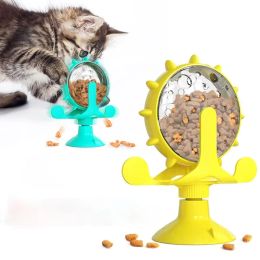 Toys Turntable Leaking Food Cat Toy Interactive Wheel Toys Pet Food Training Ball Slow Dog Feeder Funny Dog Wheel Pet Products