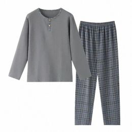 print Cott Pure Plaid Male Wear Sleepwear 4XL Lounge Autumn Nightwear for Letter Yards Big Pyjamas Home Pants Sets Fi Men 61DO#