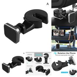 New Magnetic Phone Hook Back Seat Headrest Universal Soporte Ipad For Iphone Holder Stand Magnet Mount Car Accessories