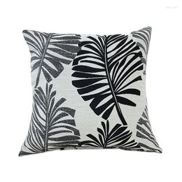 Pillow Tropical Leaf Cover Plant Pattern Linen Case Decorative Sofa Cotton Throw Car Bed Home