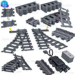 Blocks Diy Rail Transit Model Foundation Strengthening Accessories Assembly Building Blocks Power Package Toys Childrens Gifts T240325