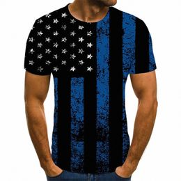 mens Socks No Show Mens USA Flag American Patriotic T Shirt Short Sleeve 4Th Of July Tshirts Street Cott Summer Tops for Men K9rG#