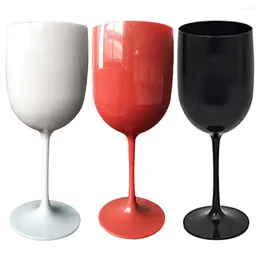 Wine Glasses Plastic Champagne Cups Transparent Unbreakable Flute Stemware Glass Party Banquet Home Goblet Cup