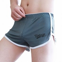 men Board Shorts Jogging Fitn Sweatpants Quick Dry Fit Male Mesh Breathable Training Exercise Boxers m3L4#