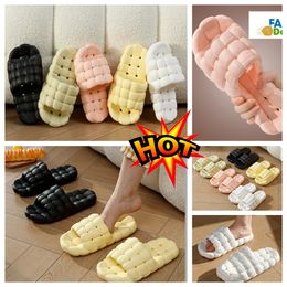 Slippers Home Shoes GAI Slides Bedroom Showers Room Warm Plushs Livings Rooms Soft Wear Cottons Slippers Ventilate Womans Men pink whites