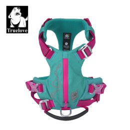 Harnesses TRUELOVE Escapeproof Harness with Zippered Pocket Tactical Dog Vest Harness and Easy Control Training Military Backpack YH1811