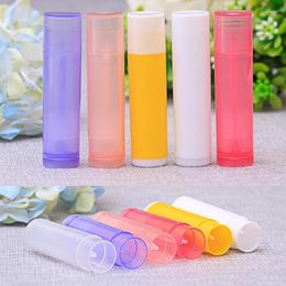 Storage Bottles 4PCS Wholesale 5g Empty Lip Gloss Tubes Cosmetic Containers Lipstick Jars Tube Cap Travel Makeup Tools