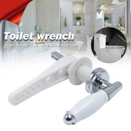 Tumblers Bathroom Traditional Ceramic Cistern Lever Toilet Flush Handle Replacement Universal Flush Handles Toilet Wrench Handle Replace