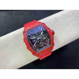 Men Watch RichrMill Vs Factory Carbon Fiber RM012-01 Active wristwatch designer Rm12-01ntpt True Chain Ceramic Case Sapphire