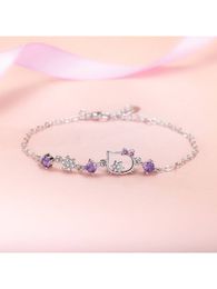 Cute And Sweet Cat Decor Bracelet Statement bracelet