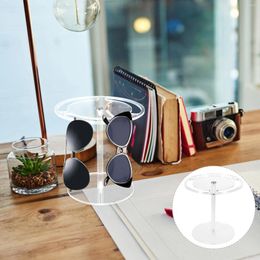 Decorative Plates Transparent Acrylic Sunglasses Display Stand Organizer Support Holder For Shelf Rack