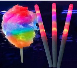 2021 New Gadget 28175CM Colorful LED Light Stick Flash Glow Cotton Candy Stick Flashing Cone For Vocal Concerts Night Parties DH8400538