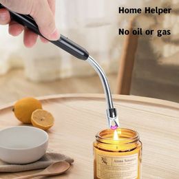 New Plasma Pulse Single Arc USB Charging Windproof and Flameless Metal Household Kitchen Gas Stove Outdoor Barbecue Camp Igniter