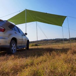 Kits Car Trunk Camping Tent Tarp Sunshade Waterproof Portable Car Side Awning Rooftop Sun Shelter Shade Canopy Outdoor Travel Hiking