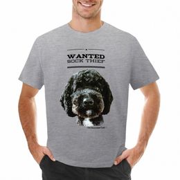 cockapoo / Doodle Dog Sock Thief T-shirt plain customizeds t shirts for men cott l2f3#