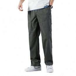 men Cargo Pants Mens Casual Pockets Breathable Spring Summer Pants Men Big and Tall Straight Lg Trousers Homme Large Size 5XL w3ND#