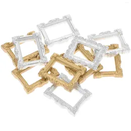 Frames 10 Pcs Simulation Po Frame Accessories Decor Jewellery Display Props Laptop Stickers Picture Resin Adornment Home