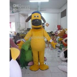 Mascot Costumes Mascot Costumes Halloween Christmas Brown Dog Mascotte Cartoon Plush Fancy Dress Mascot Costume APP