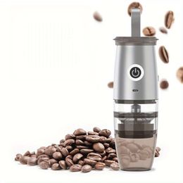 1pc 5 Adjustable Settings ABS Stainless Steel Material Bean Restaurant Portable Electric Coffee Grinder