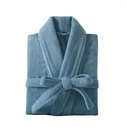 women Robe Bath Gown Sleepwear Lightweight Towel Lg Cott 100% Men Thick Bathrobe Terry Absorbent Dring Waffle 62m4#