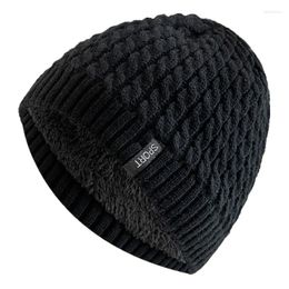 Berets Unisex Winter Hat Plush Fur Lined Cap Stylish Soft Beanie Hats For Men Women Warm Thick Outdoor Ski